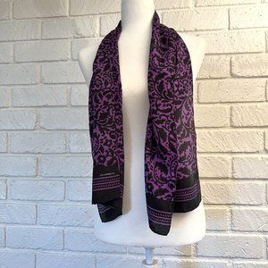 Liz Claiborne purple silk scarf